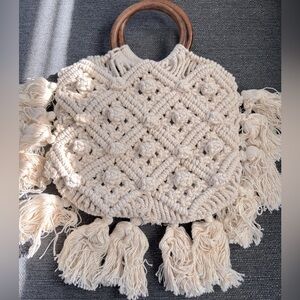 Crochet Tassel Handbag